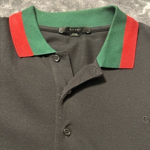 Black Gucci Polo  “G”,XXXL